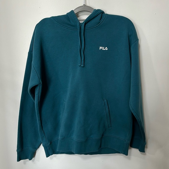 Teal Fila hoodie - Picture 1 of 2